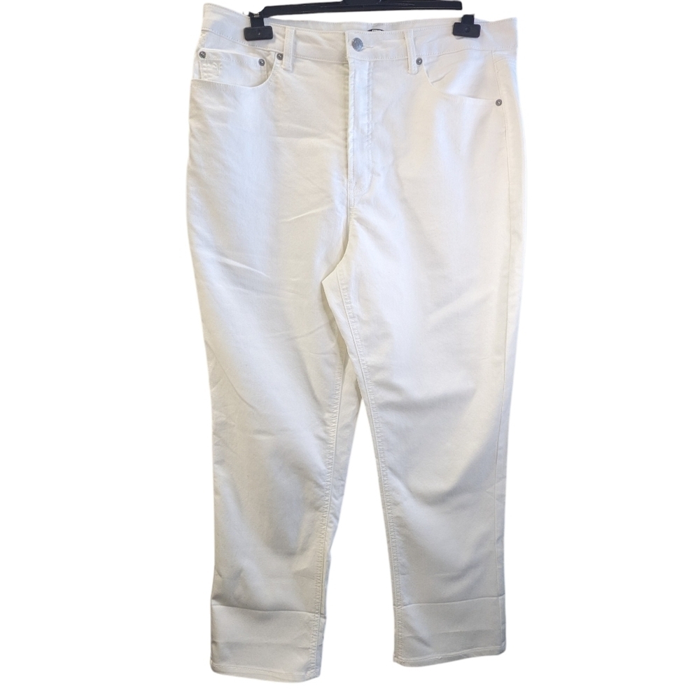 Frye Women's High Rise Crop Jeans - Off White cream Size 16